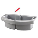 Rubbermaid® Commercial Maid Caddy, Two Compartments, 16 x 9 x 5, Gray
