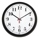 Chicago Lighthouse Black Quartz CONTRACT Clock, 13.75" Overall Diameter, Black Case, 1 AA (sold separately)