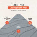 Nonslip Stone Bath Mat - Super Absorbent Diatomaceous Stone Bath Mats for Bathroom - Fast Drying Bathroom Mat Quick Dry Shower Rug