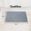 Nonslip Stone Bath Mat - Super Absorbent Diatomaceous Stone Bath Mats for Bathroom - Fast Drying Bathroom Mat Quick Dry Shower Rug