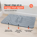 Nonslip Stone Bath Mat - Super Absorbent Diatomaceous Stone Bath Mats for Bathroom - Fast Drying Bathroom Mat Quick Dry Shower Rug