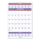 AT-A-GLANCE® Three-Month Wall Calendar, 15.5 x 22.75, White Sheets