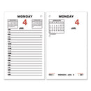 AT-A-GLANCE® Two-Color Desk Calendar Refill, 3.5 x 6, White Sheets