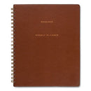 AT-A-GLANCE® Signature Collection Academic Weekly/Monthly Planners, 11.5 x 8, Distressed Brown Cover,
