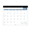 AT-A-GLANCE® Academic Large Print Desk Pad, 21.75 x 17, White/Blue Sheets,