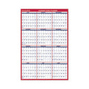 AT-A-GLANCE® Academic Erasable Reversible Extra Large Wall Calendar, 48 x 32, White/Blue/Red