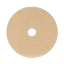 Boardwalk® Burnishing Floor Pads, 20" Diameter, Tan, 5/Carton