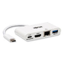 Tripp Lite by Eaton 4K Dock with Charging and Ethernet, USB C/4K HDMI/USB A/PD Charging, White