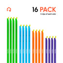 QUALIKUS Reusable Bag Sealer Clips for chips and other food bags, Bag Clips. Preserve Freshness with Airtight & Waterproof Seals, (Mixed Colors 12.5cm 18.5cm 22.5cm 28.5cm) Pack of 16