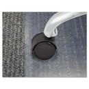 Master Caster® Duet Dual Wheels, Grip Ring Type C Stem, 2" Soft Polyurethane Wheel, Matte Black, 5/Set